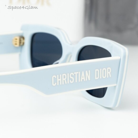 Dior Women Sunglasses Blue White Blue Rectangle DIORPACIFIC S1U 80B0 BRAND NEW main image 8